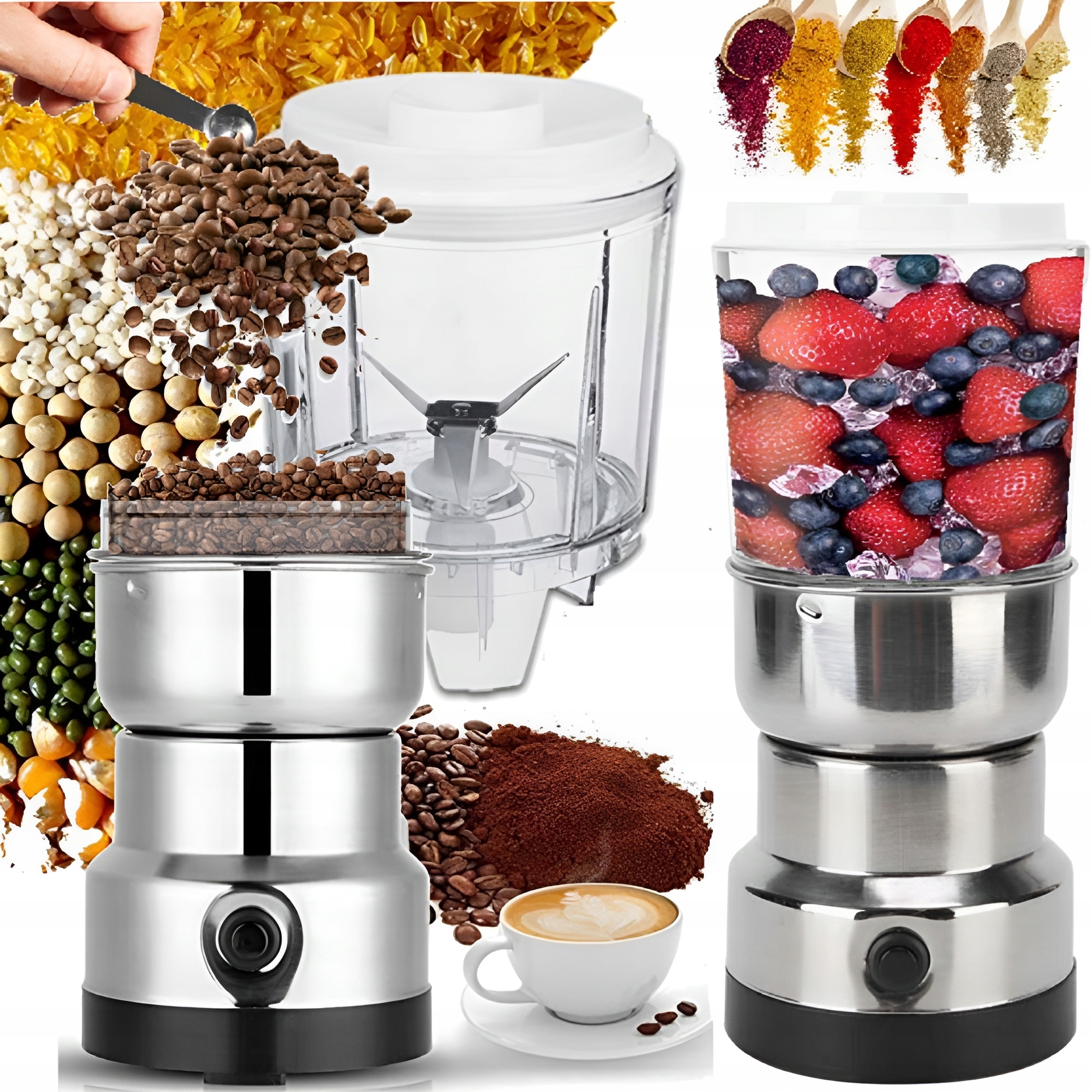 FORTRADE elektrický mlynček ELECTRIC MILL 300 W strieborná/šedá